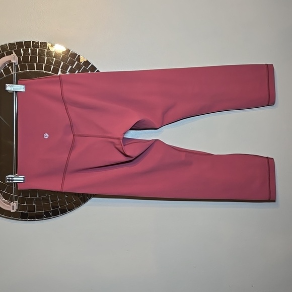 Lululemon Align Nulu High-Rise Crop 17" Yoga Leggings In Chianti - Picture 5 of 9